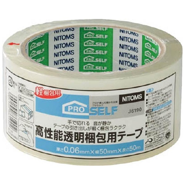 高性能透明梱包テープ クリア J6190 ニトムズ｜Nitoms 通販