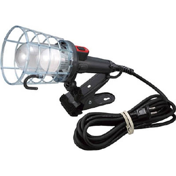 防雨型LEDケイ・ハンドランプ 7W電球形LEDランプクリップ付 5m LEW5C