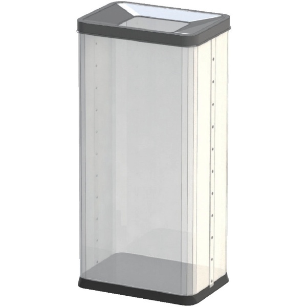 中身の見えるゴミ箱 角型屑入 透明 OSMP01 [28L] ぶんぶく｜Bunbuku 通販