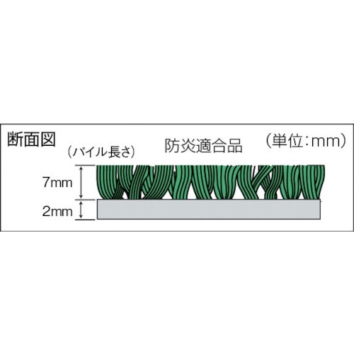 山崎産業 ロンステップマット (#12) R8グリーン - 3