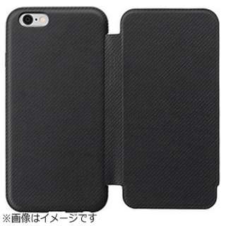 供iPhone6使用的笔记本型纤细提板包黑色SoftBank SELECTION SB-IA10-FPSM/BK