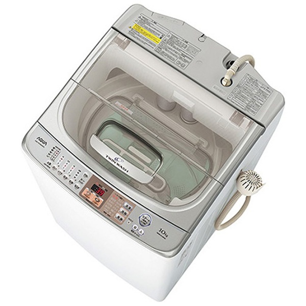 AQW-TW1000D-WX 縦型洗濯乾燥機 ツインウォッシュ クリアホワイト