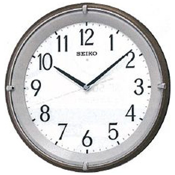 掛け時計 茶メタリック KX203B [電波自動受信機能有] セイコー｜SEIKO