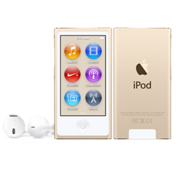 iPod　nano　【第7世代　2015年モデル】　16GB　ゴールド　MKMX2J/A