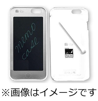 iPhone 6用 memo case 電子メモパッド搭載 ホワイト FNMECA1647WE 