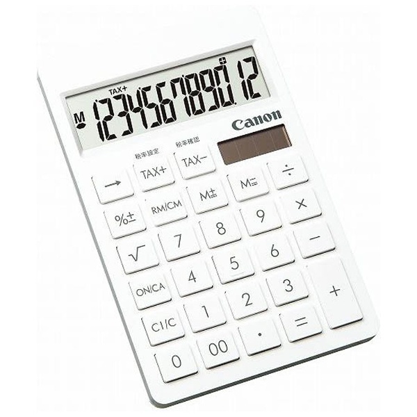 電卓 シンプルスマートシリーズ ピュアホワイト SI-1200T SOB [12桁