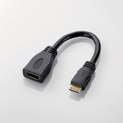 HDMI変換・延長プラグ ブラック ADH-DAC2BK [0.1m /HDMI⇔miniHDMI