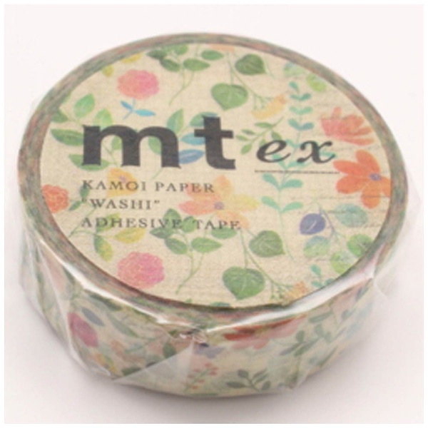mt ex マスキングテープ（水彩花柄） MTEX1P109 カモ井加工紙｜KAMOI