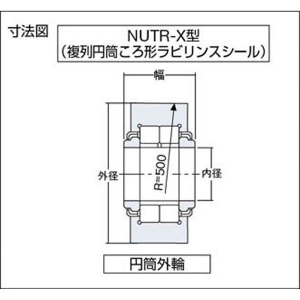 NTN(エヌティーエヌ) F ニードルベアリング NUTR308 - 1