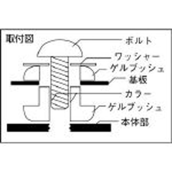 Taica 防振材 インシュレーター プレート(ゴム被覆)SUS 25〜35kg (1個) 品番：SF-30-SUS - 4