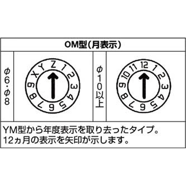 金型デートマークOM型 16mm OPOM16 浦谷商事｜URATANI 通販