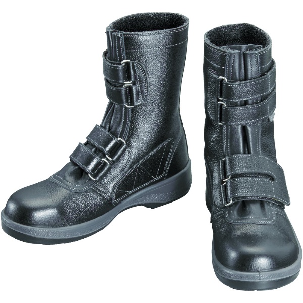 シモン 安全靴 JIS規格 長編上 マジック SS38黒 simon - 制服、作業服