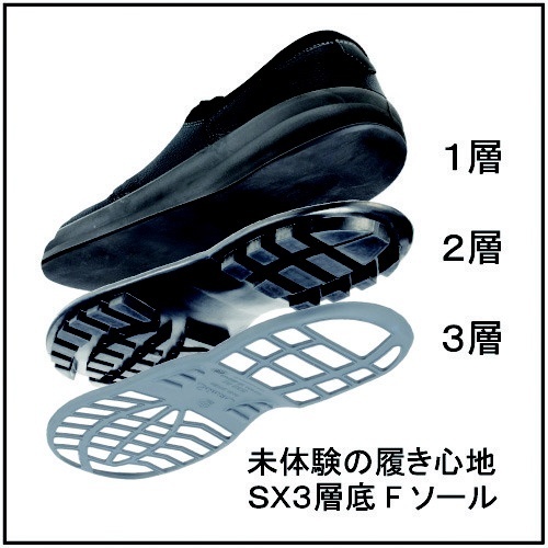 シモン　安全靴　半長靴　７５４４黒  ２３．５ｃｍ〜 ２８．０ - 1