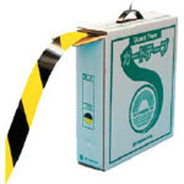 ラインテープ（ガードテープ） 黄／黒 再剥離タイプ 50mm幅×100m 149036 日本緑十字｜JAPAN GREEN CROSS 通販 