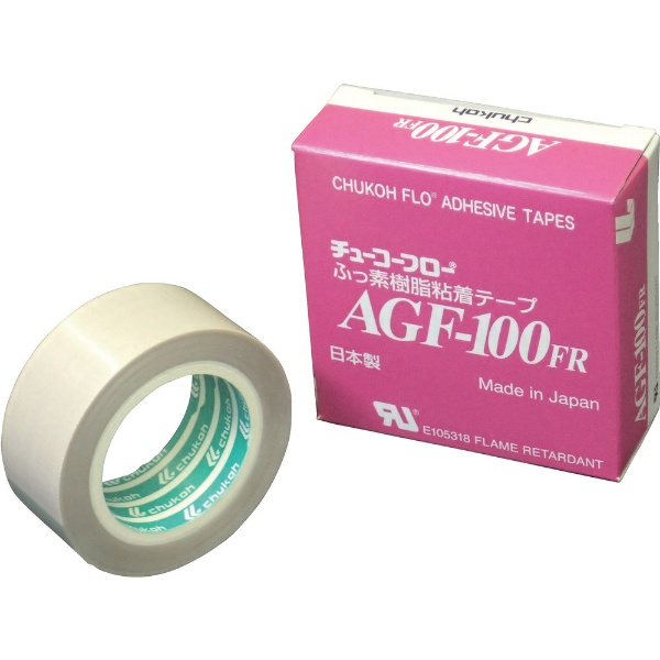 性能向上ふっ素樹脂粘着テープ ガラスクロス 0.24-25×1 AGF10124X25