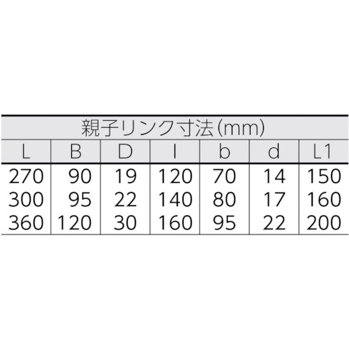 2本吊 インカリフティングスリング 1t用×2m 2ILS 1T×2 大洋製器工業