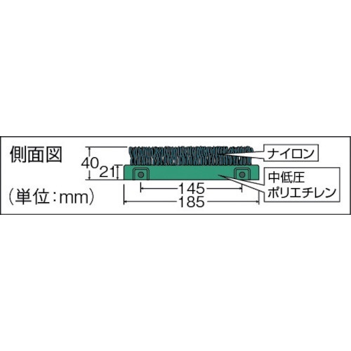 ナイロンブラッシュH-40 MR0971410 テラモト｜TERAMOTO 通販