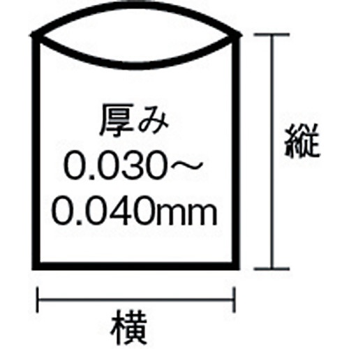 業務用強力ポリ袋 F9H 白 [90L /100枚 /半透明] 日本サニパック
