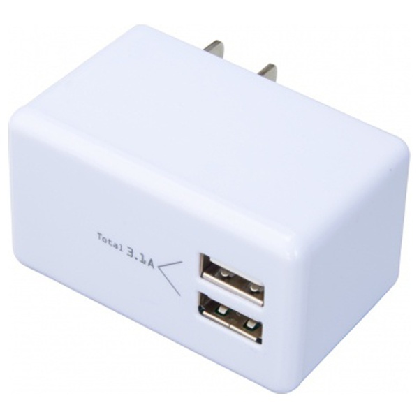 日本製 AC USB変換アダプター 85％以上節約 ホワイト MCU31A2WH 2ポート