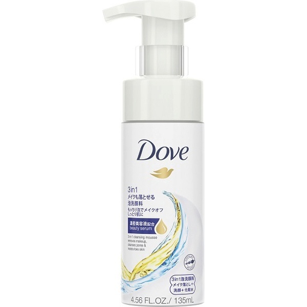 Dove（ダヴ）3in1 メイクも落とせる泡洗顔料 本体 135mL ユニリーバＪＣＭ｜Unilever 通販 | ビックカメラ.com