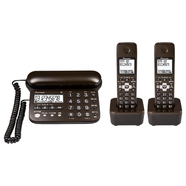 TF-SD15W 電話機 ダークブラウン [子機2台 /コードレス]