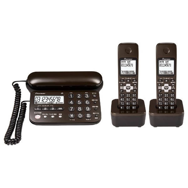 TF-SD15W 電話機 ダークブラウン [子機2台 /コードレス] パイオニア｜PIONEER 通販