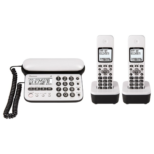 TF-SD15W 電話機 ピュアホワイト [子機2台 /コードレス] パイオニア｜PIONEER 通販