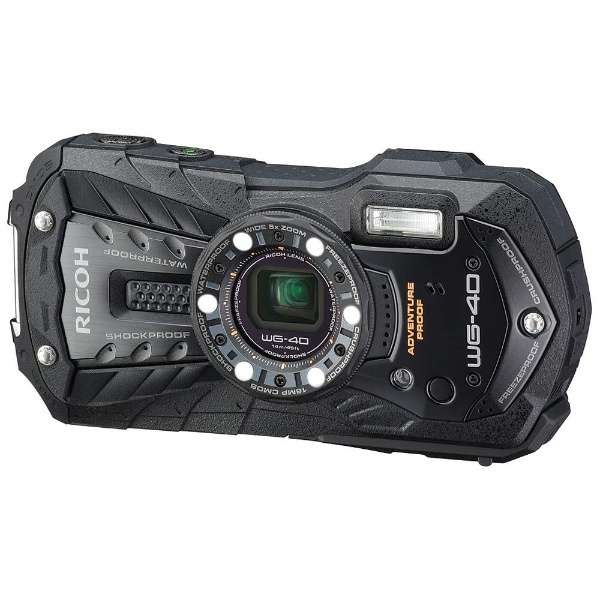WG-40 コンパクトデジタルカメラ ブラック [防水+防塵+耐衝撃] リコー｜RICOH 通販 | ビックカメラ.com