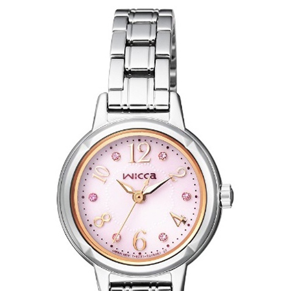 シチズン CITIZEN 腕時計 レディース KH9-914-93 ウィッカ ソーラーテック wicca ソーラー（E031） ピンクxシルバー アナログ表示