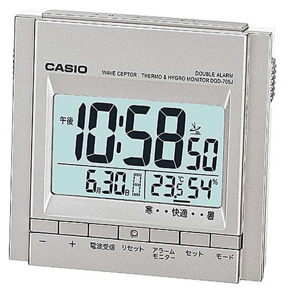 お年玉セール特価】 Casio_置時計_DQD-660J_電波時計_ウェーブセプター