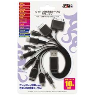 10 in 1 USB[dP[u N[PyNew3DS/New3DS LL/3DS/3DS LL/PSViPCH-2000j/PSP/Wii Uz