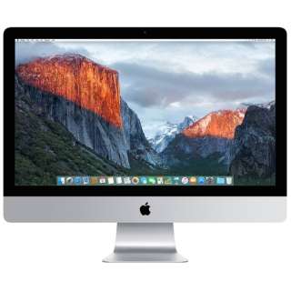 iMac 27C` Retina 5KfBXvCf[2015N/Fusion 2TB/ 8GB/3.3GHz4RA Core i5]MK482J/A