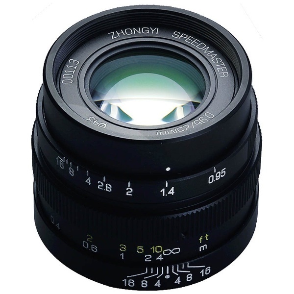カメラレンズ 25mm F0.95 SPEEDMASTER ブラック [マイクロフォーサーズ /単焦点レンズ] 中一光学｜ZHONG YI OPTICS  通販