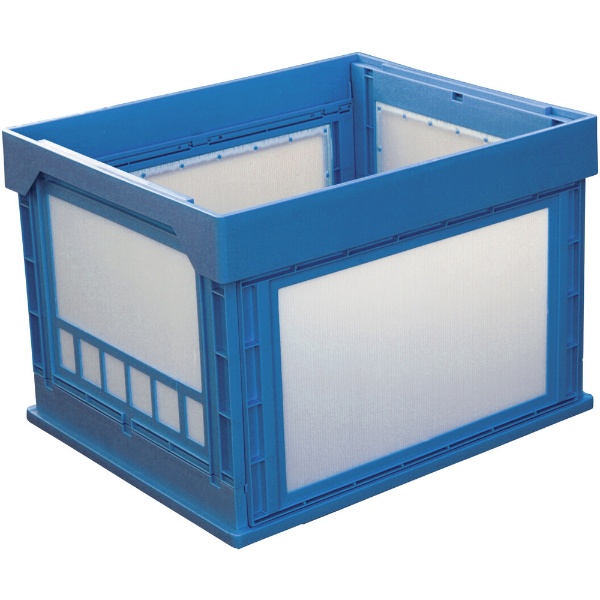 KUNIMORI プラスチック折畳みコンテナ ”パタコン” N－107 ブルー 50190