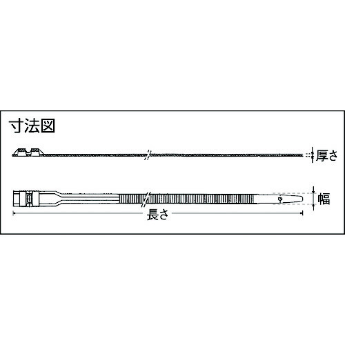 SapiSelco 「カール」 ケーブルタイ ダブルヘッド 黒 9mm×750m COL．3．424 （1袋100本） SapiSelco｜サピセルコ  通販 | ビックカメラ.com