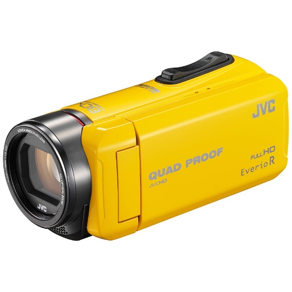 GZ-R400 ビデオカメラ EverioR（エブリオR） イエロー [フルハイビジョン対応 /防水+防塵+耐衝撃]