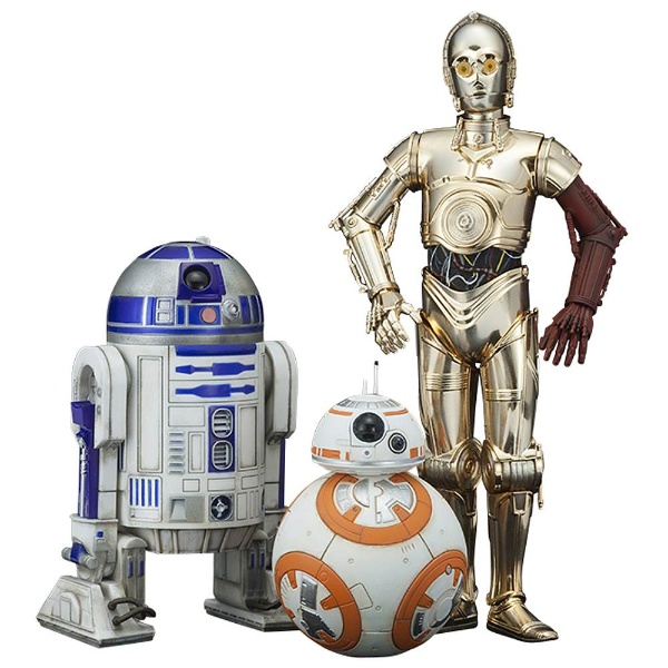 塗装済み簡易組立キット 1/10 ARTFX+ スター・ウォーズ R2-D2 & C-3PO with BB-8