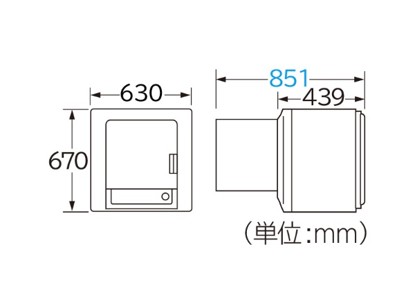 衣類乾燥機 ピュアホワイト DE-N40WX-W [乾燥容量4.0kg /電気式(50Hz