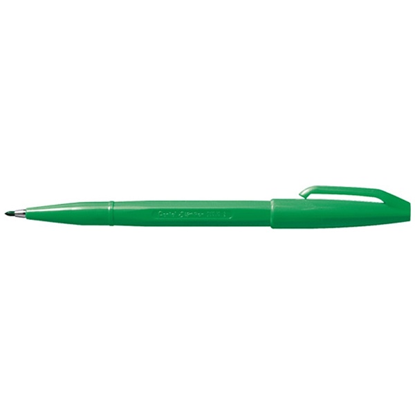 まとめ）ぺんてる サインペン S520-DD 緑 - 筆記具