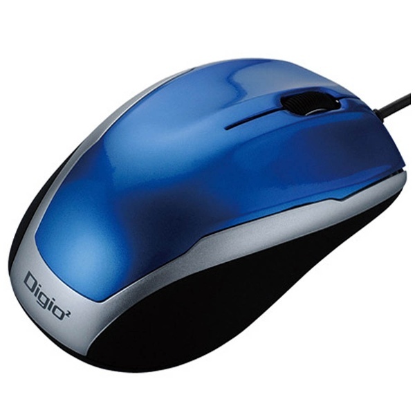 マウス Digio2 ベーシック ブルー MUS-UKT115BL [BlueLED /有線 /3