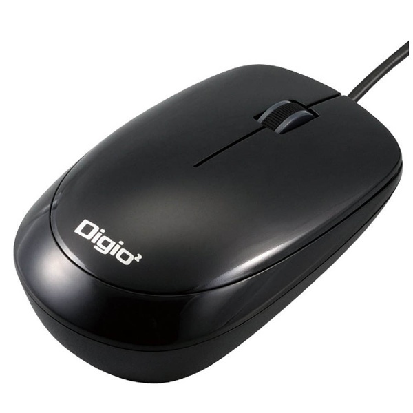 マウス Digio2 ブラック MUS-UKT114BK [有線 /光学式 /3ボタン /USB
