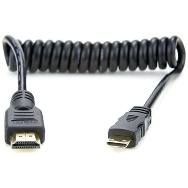 1 X Coiled Mini HDMI to Full HDMIP[u (30cm) ATOMCAB008_1