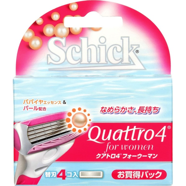Schick（シック） クアトロ4 フォーウーマン替刃（4個）〔替刃 ...