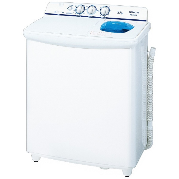 2槽式洗濯機 青空 ホワイト PS-55AS2-W [洗濯5.5kg /乾燥機能無 /上 