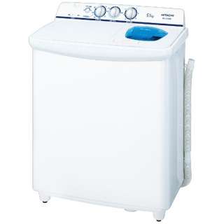2槽式洗衣机蓝天白PS-55AS2-W[在洗衣5.5kg/烘干机不称职/上开]