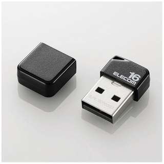 USBメモリ (Chrome/iPadOS/iOS/Mac/Windows11対応) ブラック MF-SU2B16GBK [16GB /USB TypeA /USB2.0 /キャップ式 /【保証期間】1年]