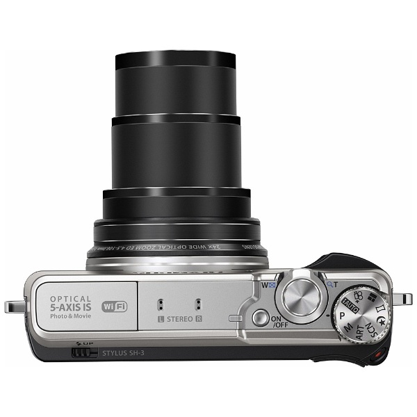 【外観特上級】OLYMPUS コンパクトデジタルカメラ STYLUS SH-3 シルバー