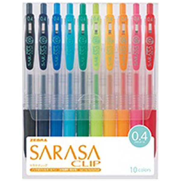 SARASA CLIP(サラサクリップ) ボールペン 10色セット JJS1510-CA [0.4