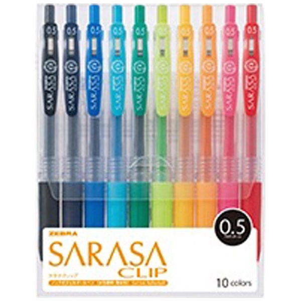 SARASA CLIP(サラサクリップ) ボールペン 10色セット JJ15-10CA [0.5mm]