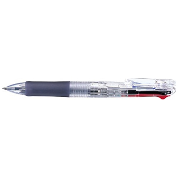 クリップ-オンG 4C 多色ボールペン 透明 B4A3-C [0.7mm] ゼブラ｜ZEBRA